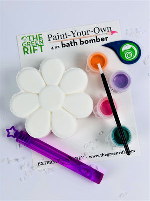 Daisy Flower Paint Your Own Bath Bomb by Green Rift