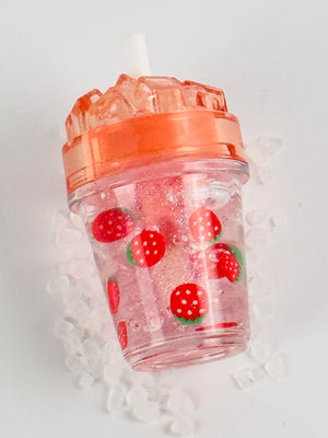 Strawberry Lip Gloss, Tea Cup Novelty, Limited Edition
