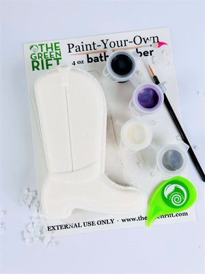 Western Boot Paint Your Own Bath Bomb by Green Rift