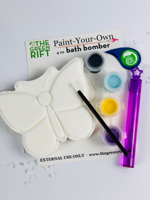 Green Rift Paint Your Own Bath Bomb Butterfly