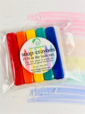 rainbow soap crayon set
